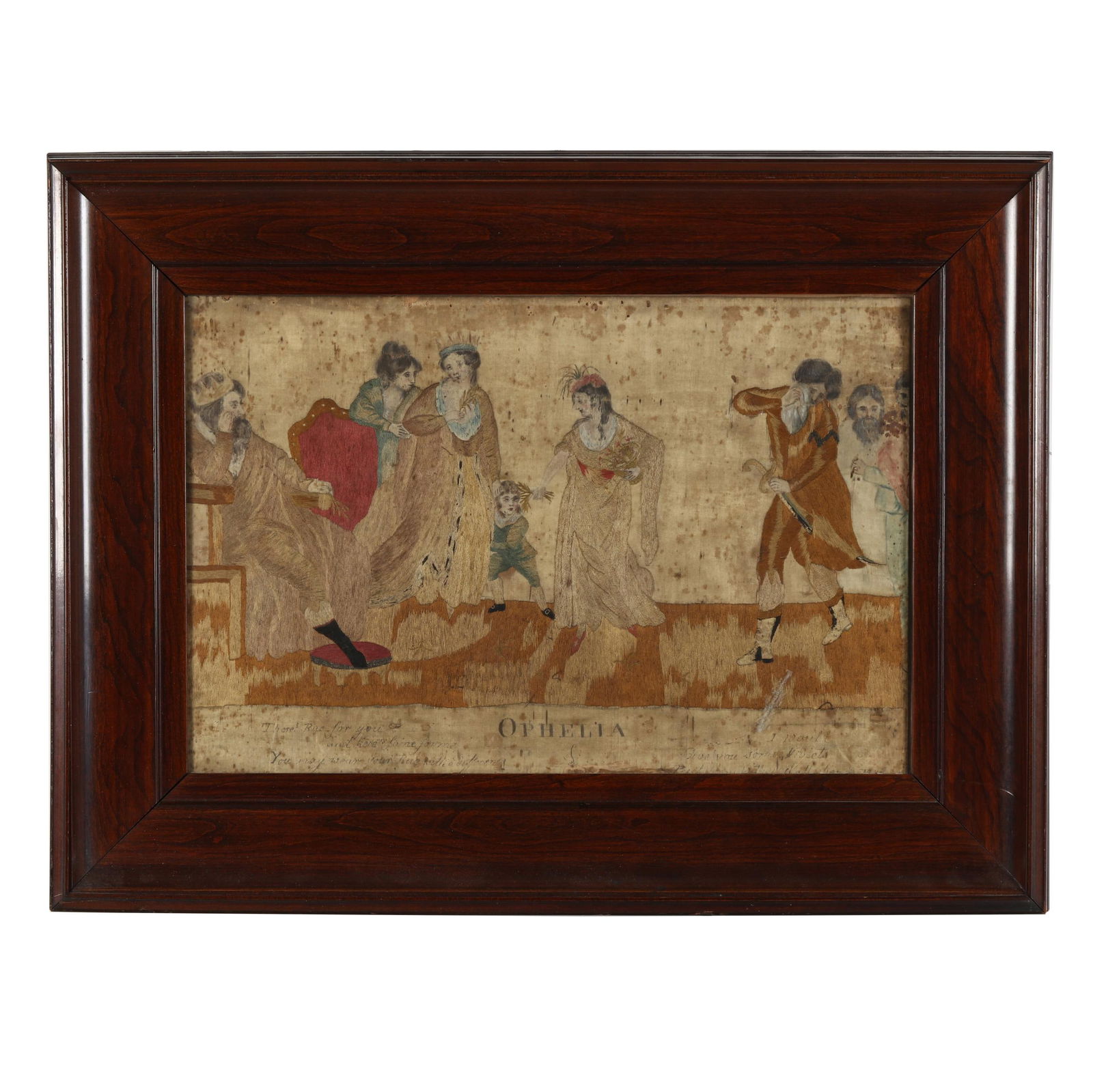 SILK NEEDLEWORK PAINTING, SCENE