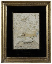 Silk Needlework probably Engli