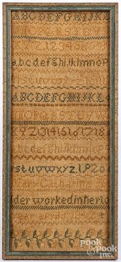 SILK ON LINEN NEEDLEWORK BAND