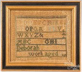 SILK ON LINEN NEEDLEWORK SAMPL