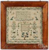 SILK ON LINEN NEEDLEWORK SAMPL