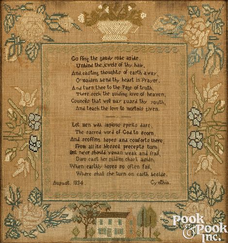 SILK ON LINEN NEEDLEWORK