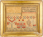 SILK ON LINEN SAMPLER WROUGHT