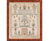 SILK ON LINEN SAMPLER<br>Silk