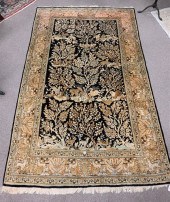 SILK ORIENTAL THROW RUG, DEPIC