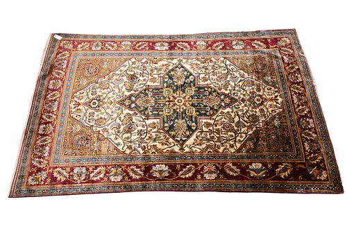 SILK ORIENTAL THROW RUGSilk