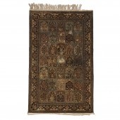 Silk Qum Garden Design Rug, Pe