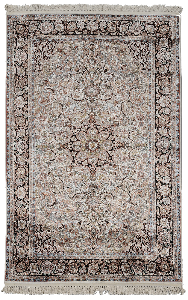 Silk Rug Persian, modern, cotton