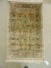 SILK SCATTER RUG, DECORATED WI