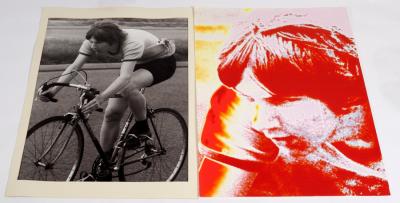 Silk screen prints of Mick Jagger