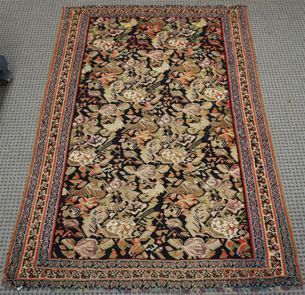 SILK SENNEH, HAFT RANG, 5 FT X 3 FT
