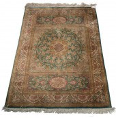 SILK TABRIZ RUG (3'3" X 4'11")