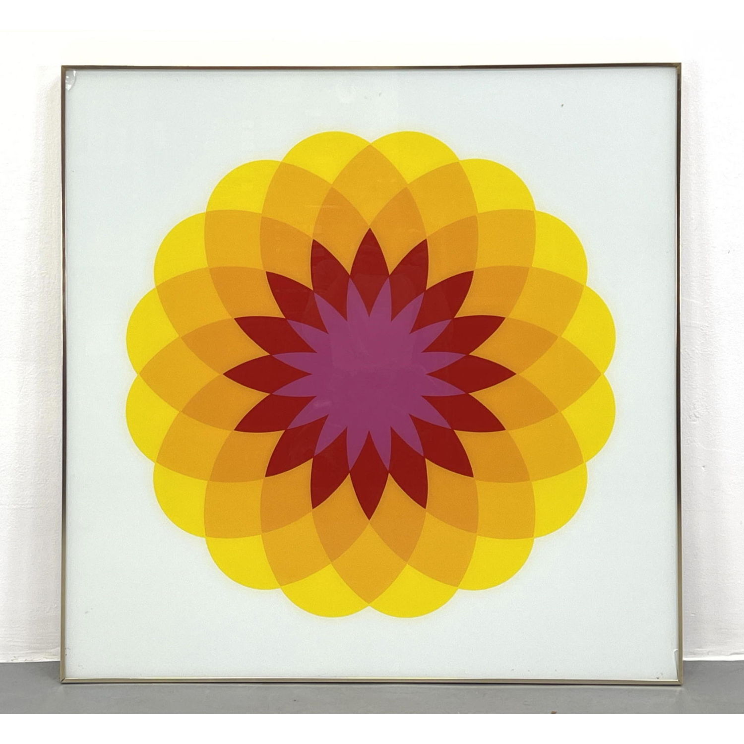Silkscreen on Glass Wall Hanging