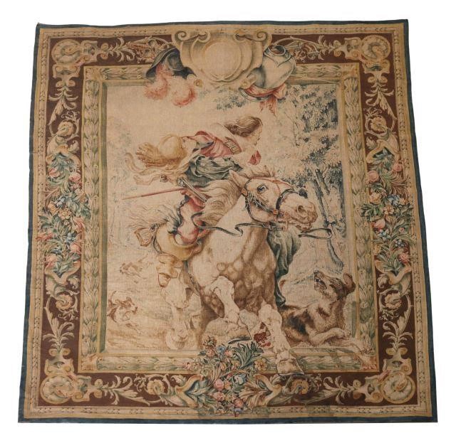 SILKSCREEN WALL TAPESTRY CAVALIER