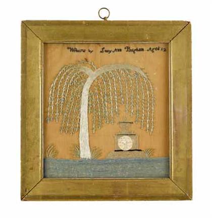 Silkwork mourning picture    lucy