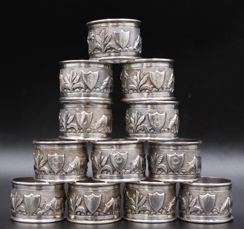 SILVER. (12) INDIAN COLONIAL