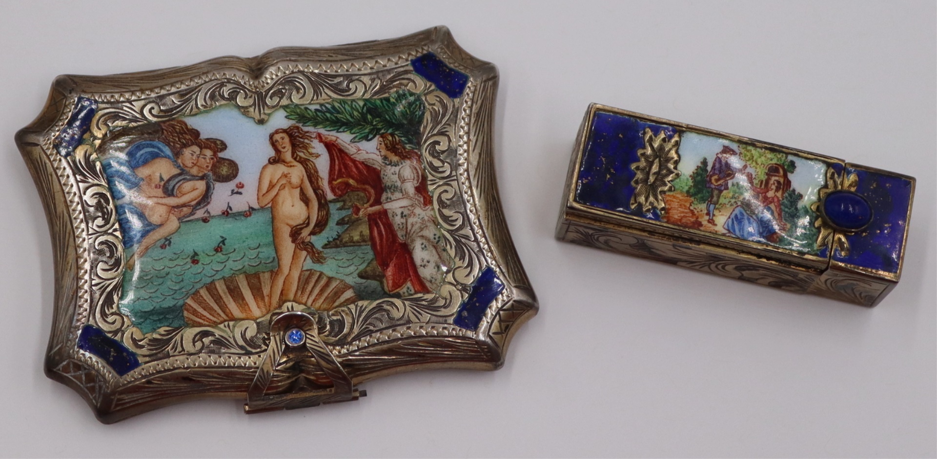 SILVER. (2) ITALIAN .800 SILVER AND