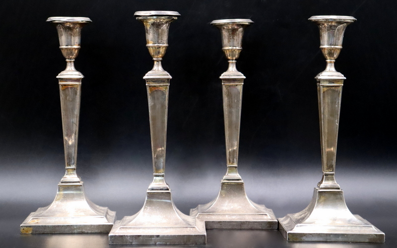 SILVER. (2) PAIR OF ENGLISH