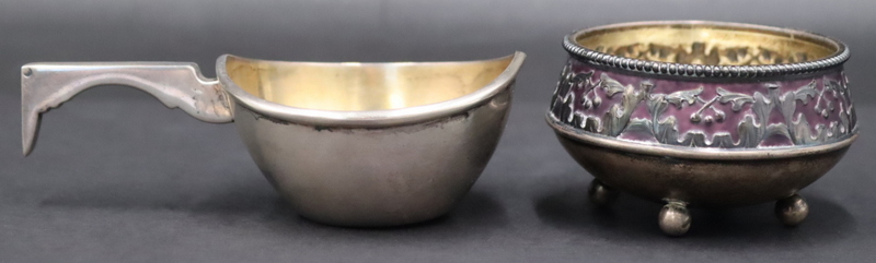 SILVER. (2) RUSSIAN SILVER OBJETS