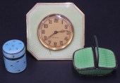 SILVER. (3) GUILLOCHE ENAMEL A