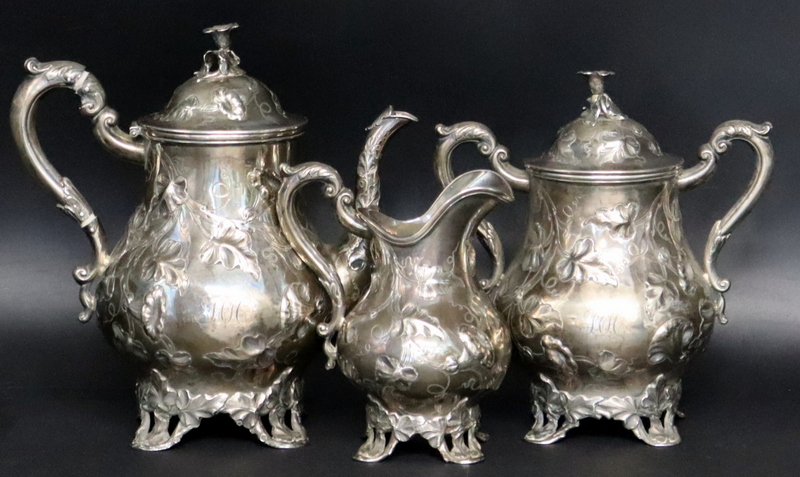 SILVER. (3) PC. SQUIRE & BROTHER