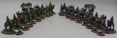 SILVER. 32 PC. INDIAN ENAMELED