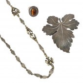 SILVER 3PC JEWELRY GROUP: LARG