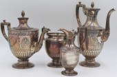 SILVER. (4) PIECE ENGLISH SILV