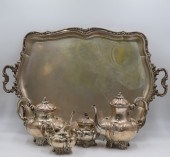 SILVER. (4) PIECE ITALIAN VALL