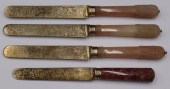 SILVER. (4) SIGNED RUSSIAN SIL