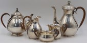 SILVER. 5 PC. DANISH SILVER TE