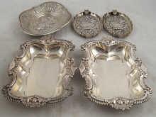 Silver. A pair of late Victorian