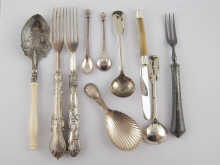 Silver. A pair of salt and