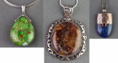 SILVER AGATE TURQUOISE LAPIS T