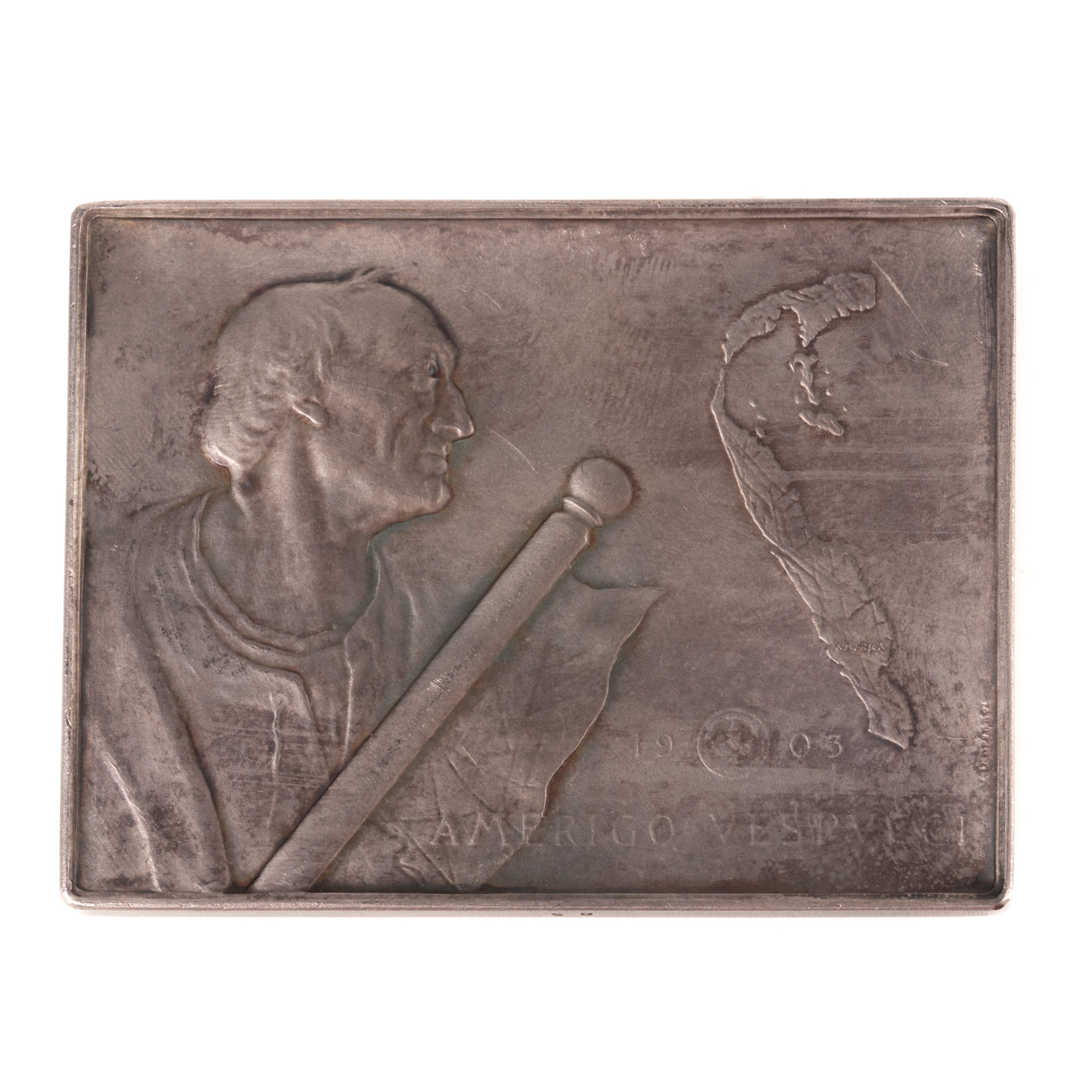 SILVER AMERIGO VESPUCCCI MEDAL 1903