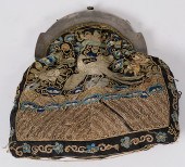 Silver and Embroidered Purse C