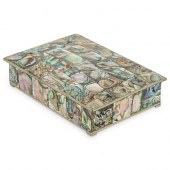 SILVER AND INLAID ABALONE LIDD
