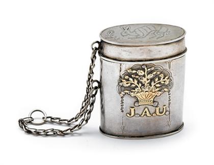 Silver and mixed metal tobacco box