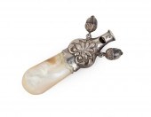 SILVER AND MOTHER-OF-PEARL BEL