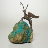 SILVER AND RAW TURQUOISE CHIME