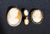 SILVER AND SHELL CAMEO PENDANT