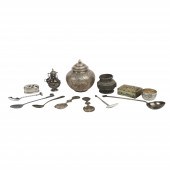 Silver and silver tone Asian b