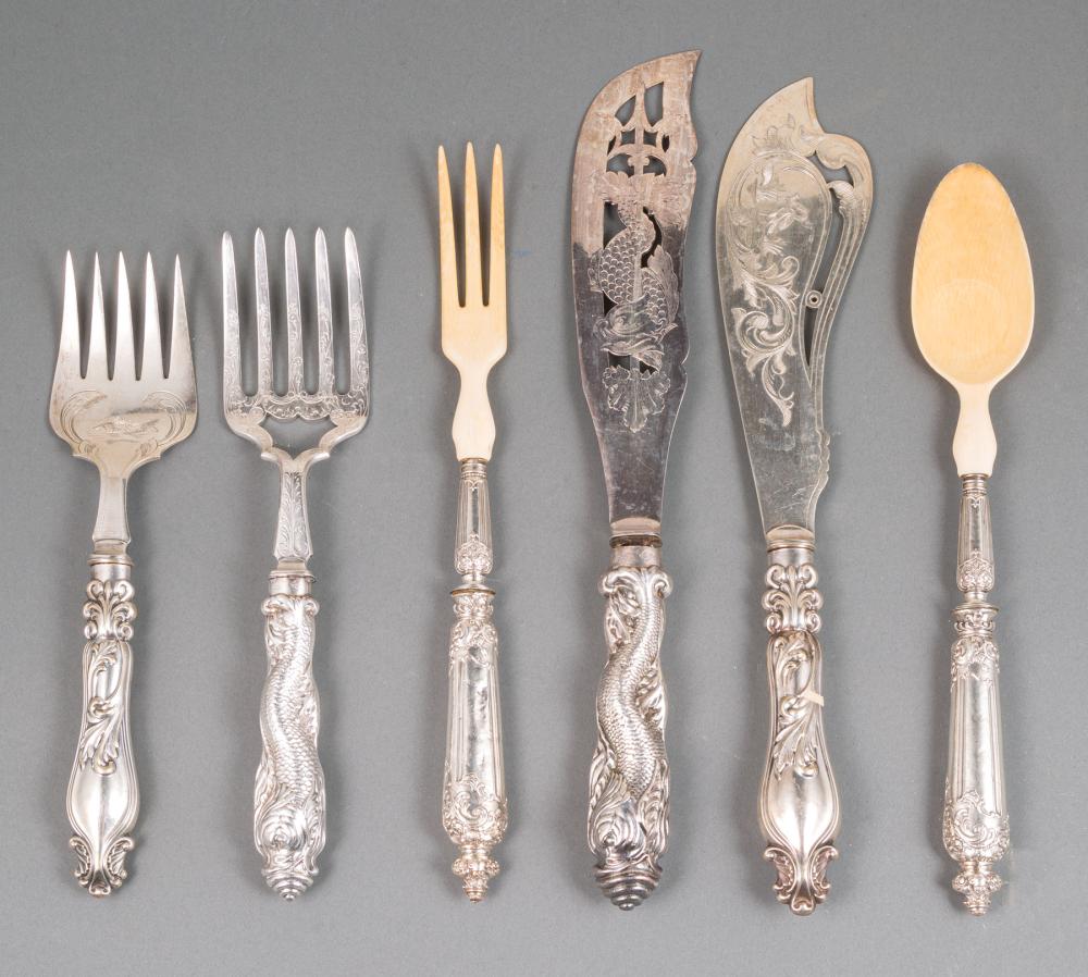 SILVER AND SILVERPLATE SERVING