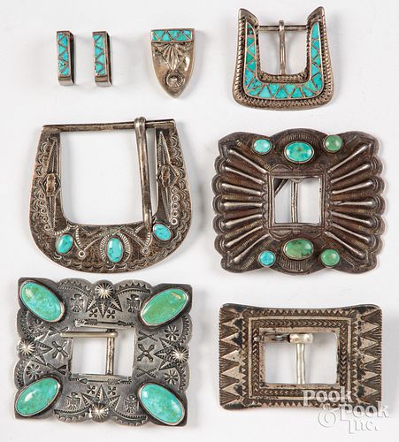 SILVER AND TURQUOISE BELT