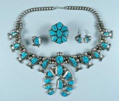 Silver and turquoise jewelry s