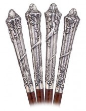 SILVER ART NOUVEAU DRESS CANEC