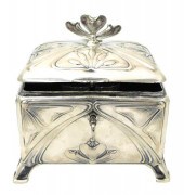 SILVER: ART NOUVEAU HINGED BOX
