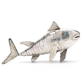 SILVER ARTICULATED FISH<br>Sil