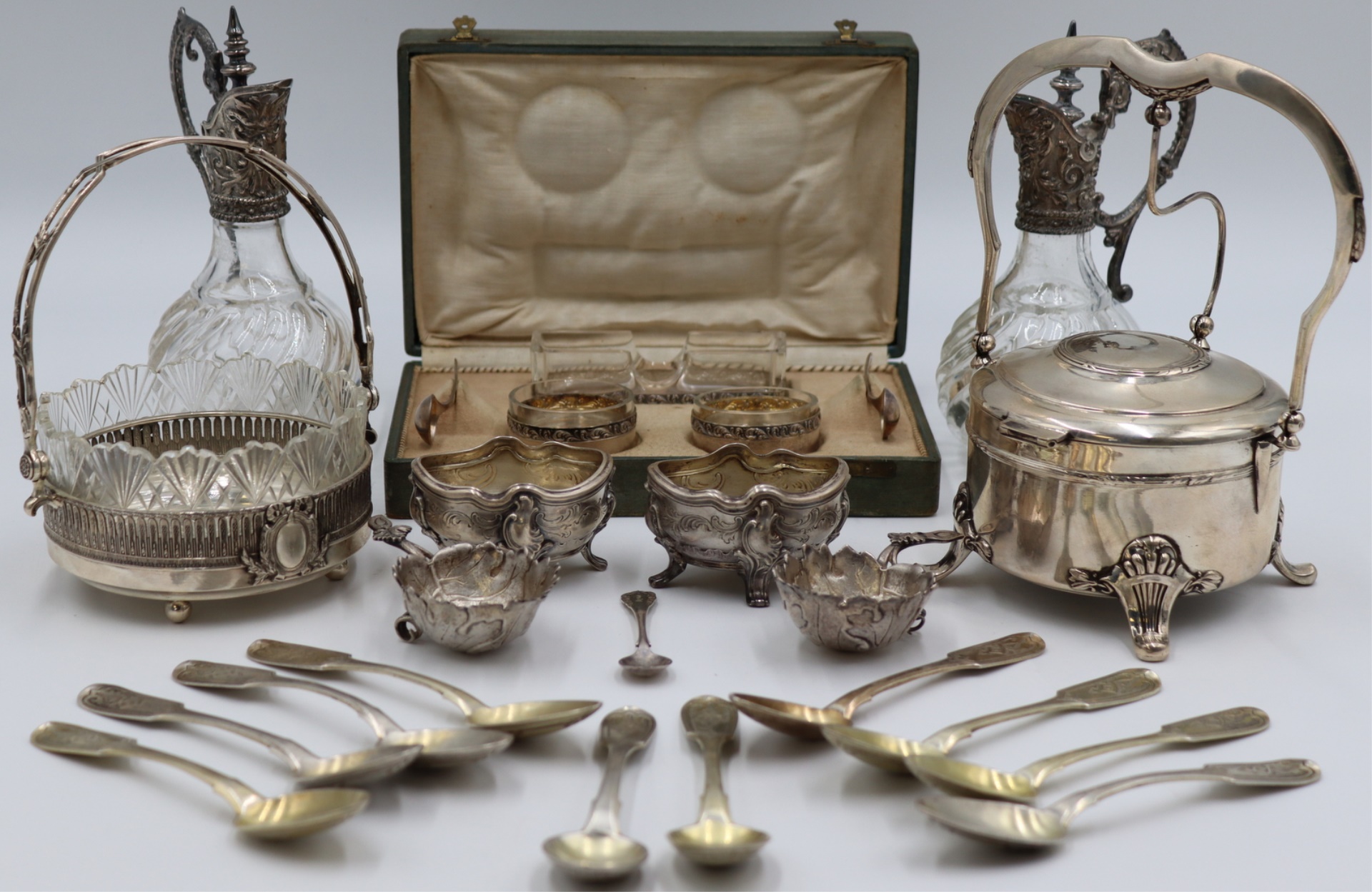 SILVER. ASSORTED GROUPING OF