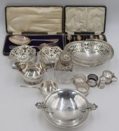 SILVER. ASSORTED GROUPING OF E